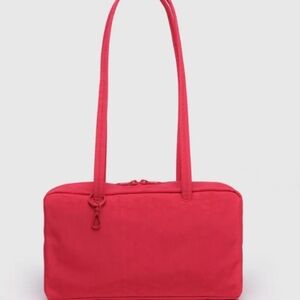BAGGU Candy Apple Red Bowler Bag